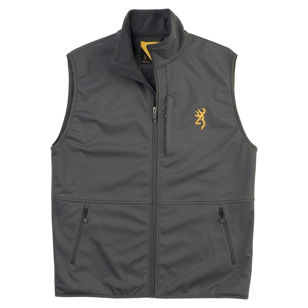 Gray sleeveless vest with logo