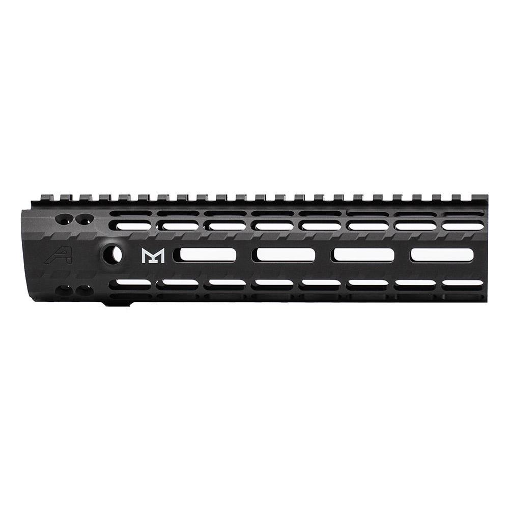 Black aluminum handguard for firearms