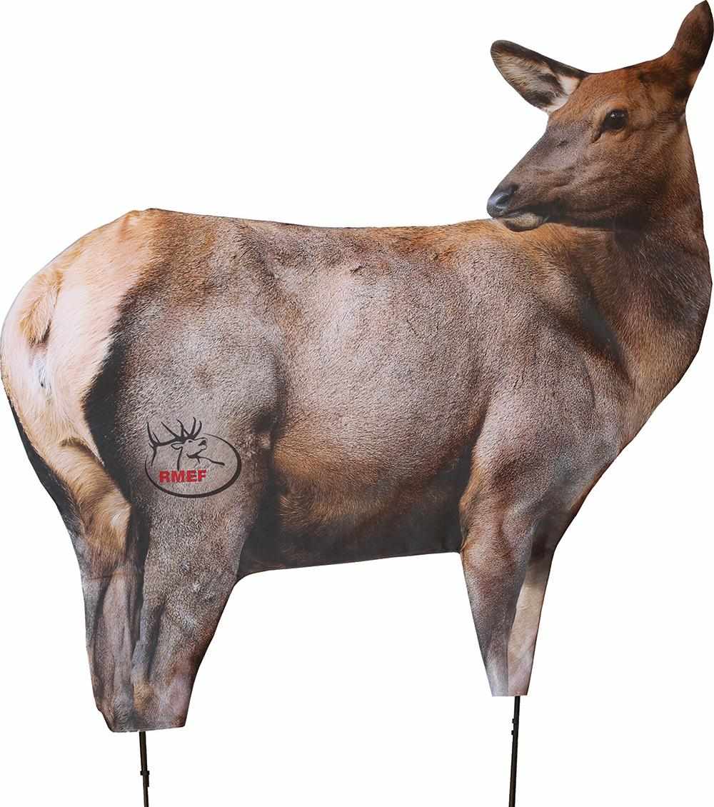Life-size elk archery target decoy