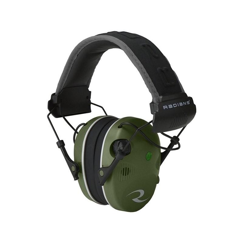 Green hearing protection headphones
