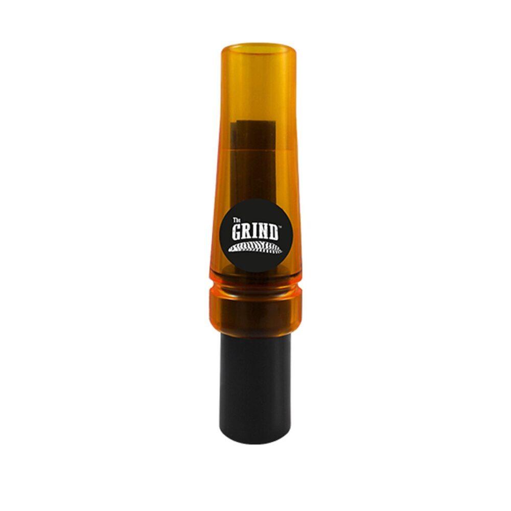 Amber duck call with black base
