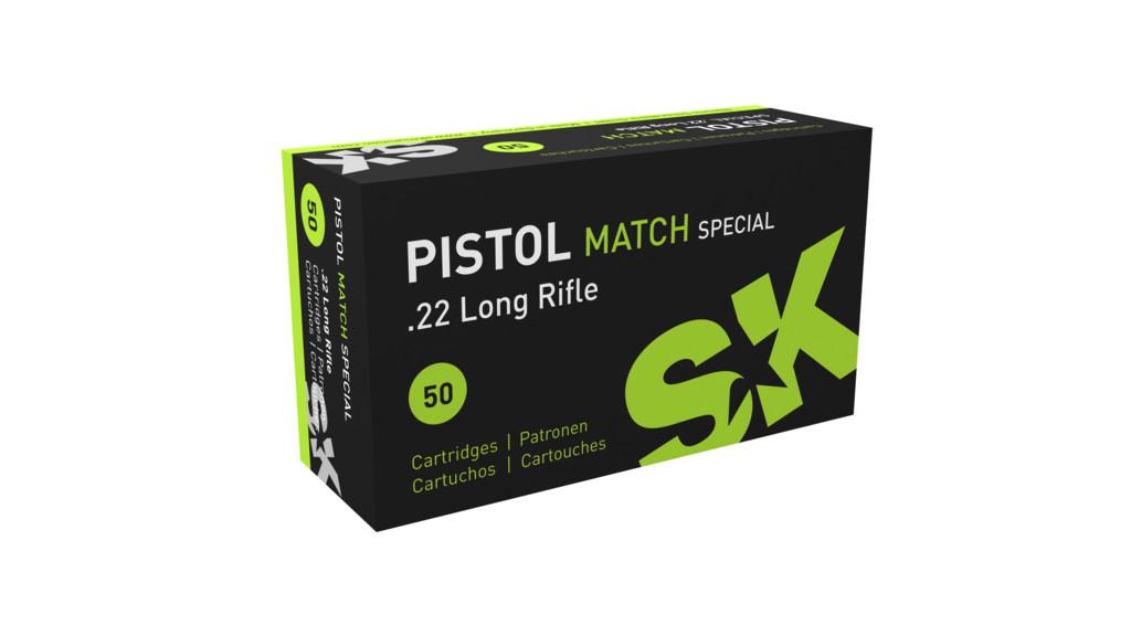 SK Pistol Match Special .22 LR ammunition box