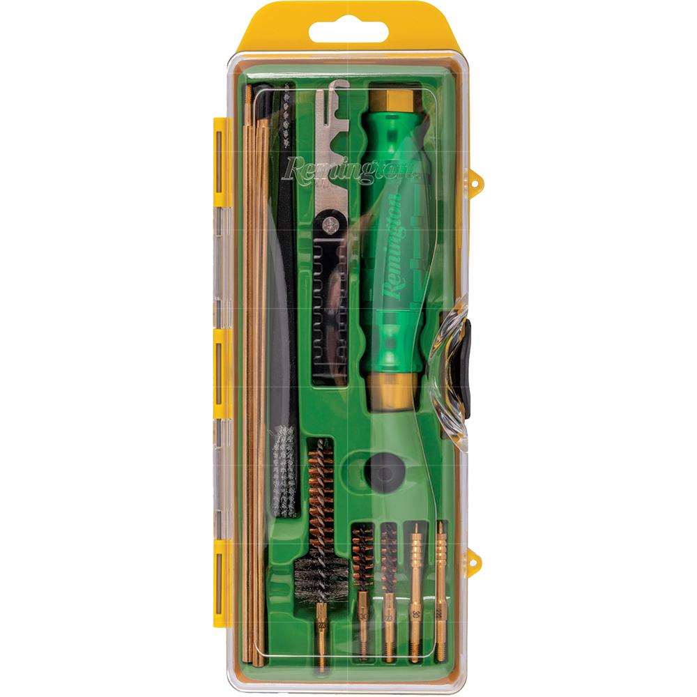 Remington gun cleaning kit in plastic case