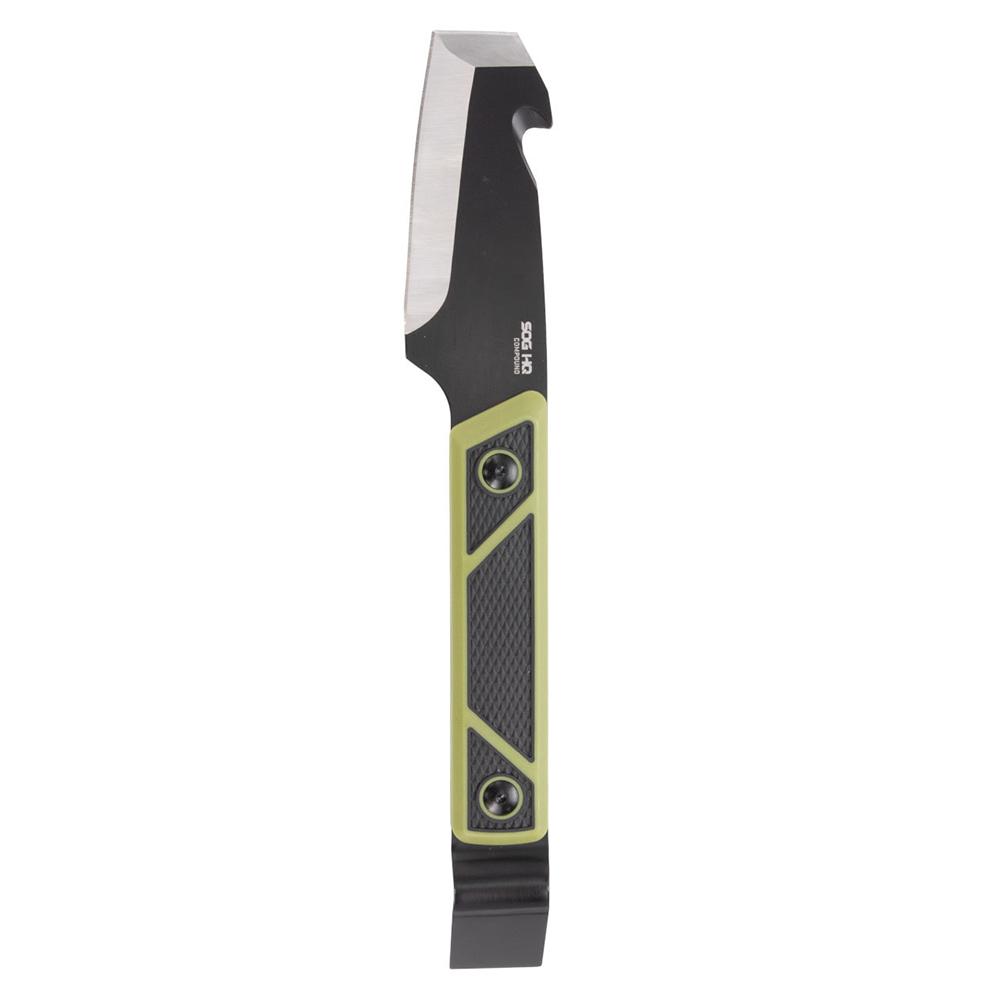 Black and green pry bar tool