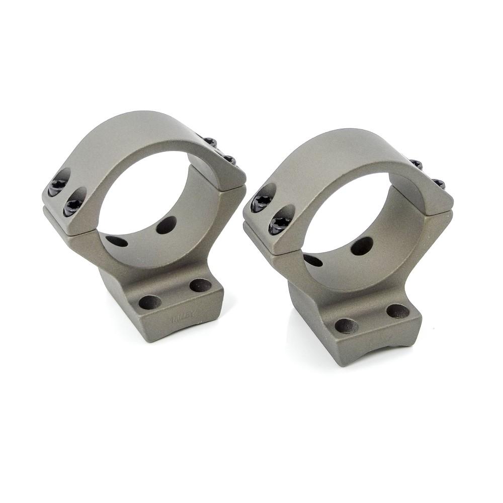 Pair of metal rifle scope mounting rings