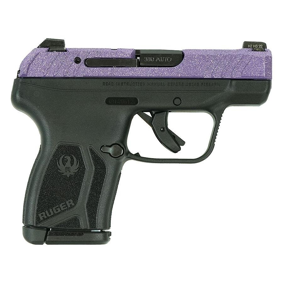 Black and purple compact handgun