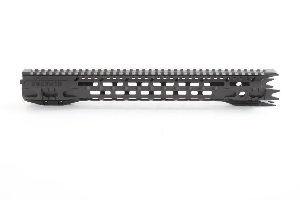 Black Fostech AR-15 handguard with rail system