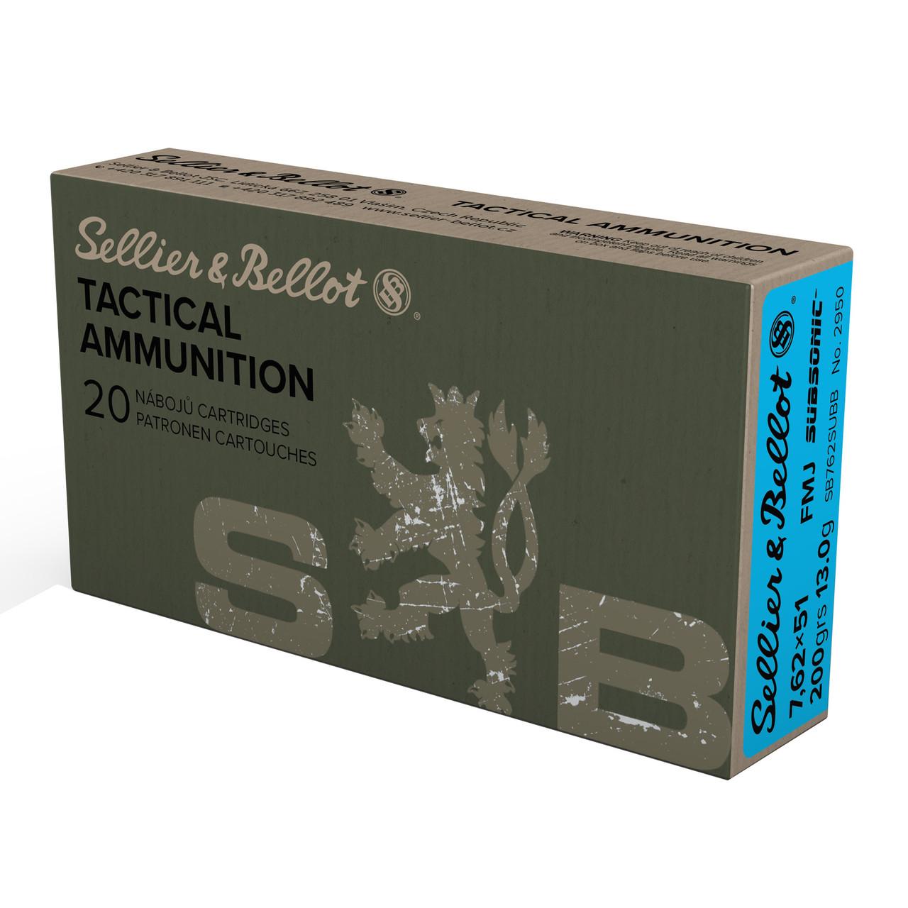 Sellier & Bellot tactical ammunition box 7.62x51 FMJ