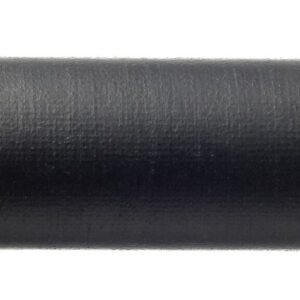 Black cylindrical firearm suppressor on white background