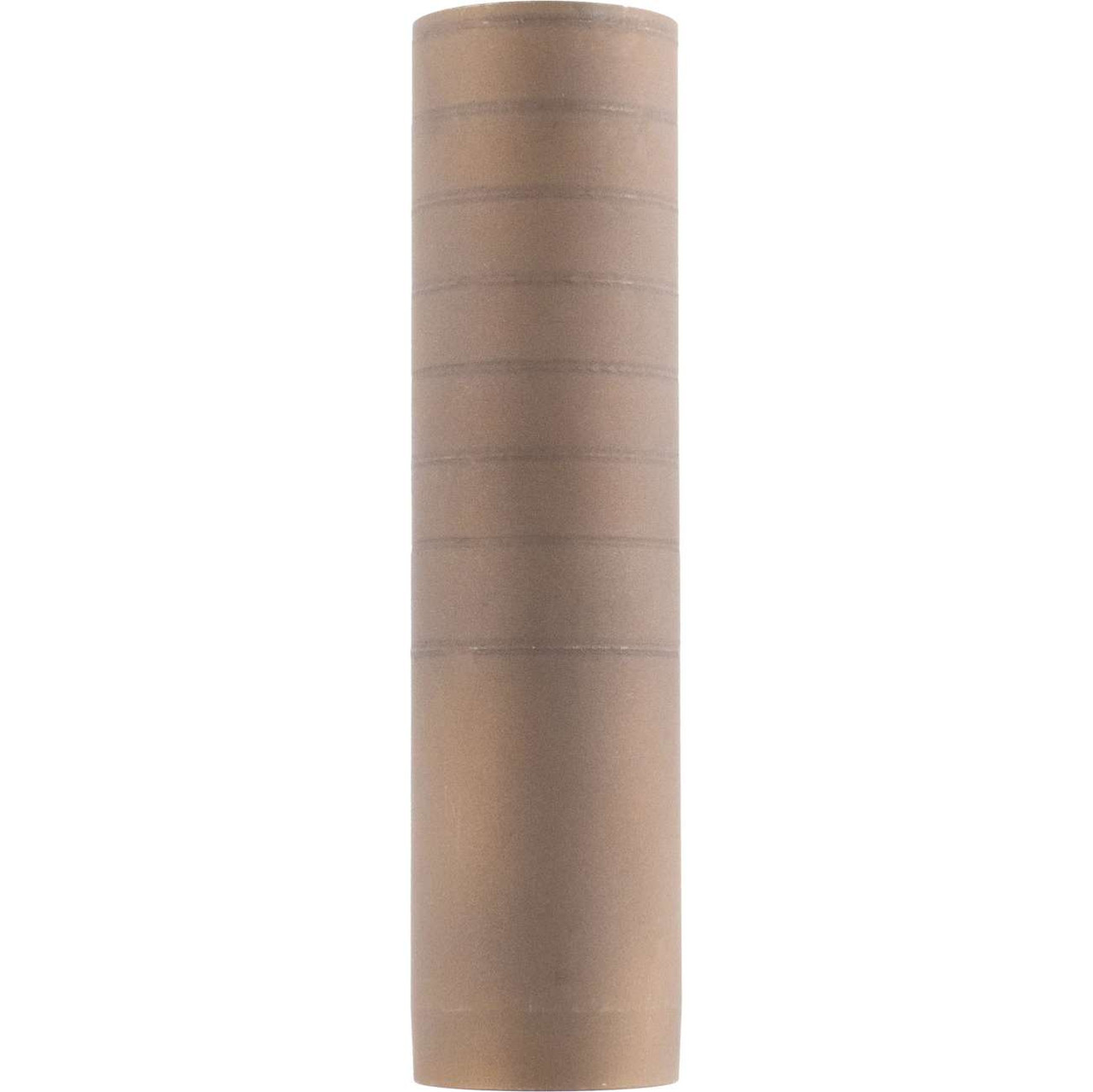 Brown cylindrical object with horizontal lines