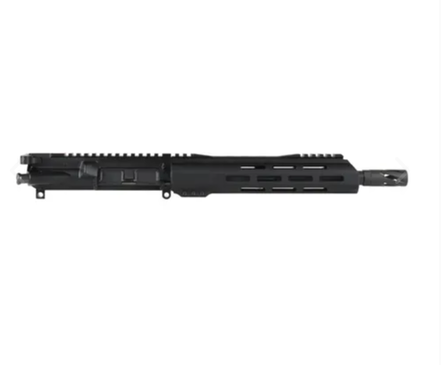 Black AR-style rifle upper receiver assembly