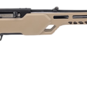 Modern tan and black semi-automatic rifle
