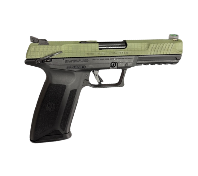 Ruger 5.7mm semi-automatic pistol side view