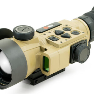 Tactical thermal imaging scope with controls