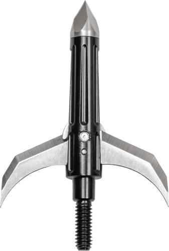 Mechanical broadhead arrowhead with extended blades