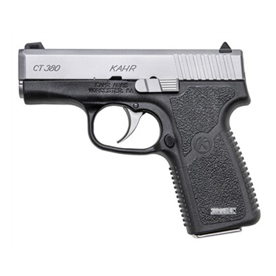Kahr CT380 semi-automatic handgun on white background
