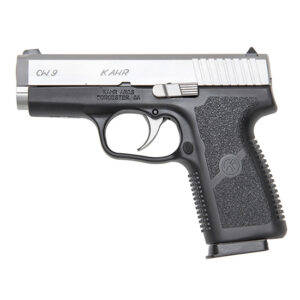 Kahr CW9 semi-automatic handgun on white background