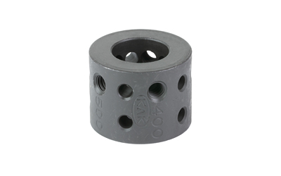 Cylindrical metal component with multiple drilled holes