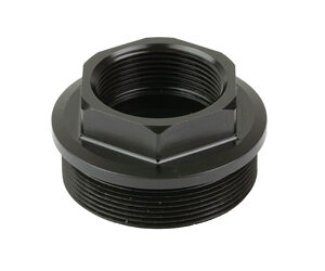 Black threaded pipe adapter fitting