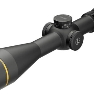 Black rifle scope isolated on white background