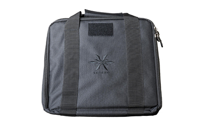 Black zippered carrying case with handles
