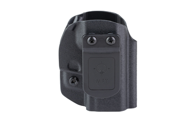 Black Kydex handgun holster with belt clip