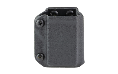 Black Kydex pistol magazine holster