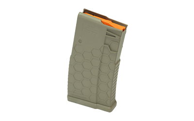 Polymer rifle magazine with orange follower