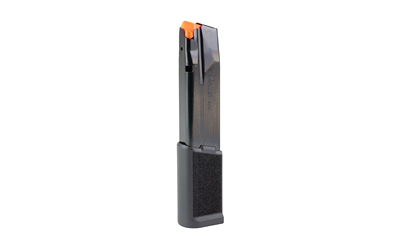Handgun magazine with extended base plate