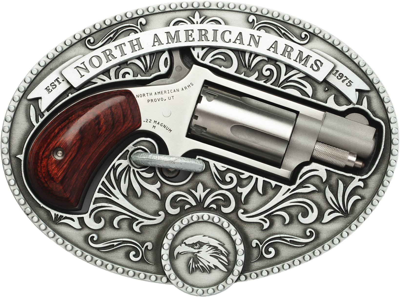 North American Arms revolver display