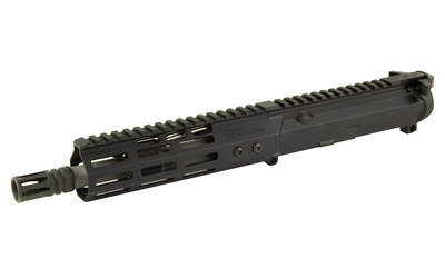 Black rifle upper receiver with handguard and barrel