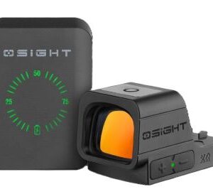 Osight red dot sight with charging case