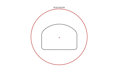 Diagram of ACS Vulcan coverage with inner zone