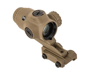 Tan tactical red dot sight with mount
