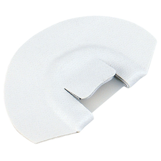 White curved foam corner protector piece