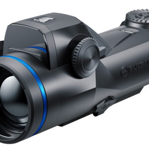 Compact black rifle scope with adjustment turrets