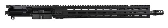 Black AR-style rifle upper receiver assembly