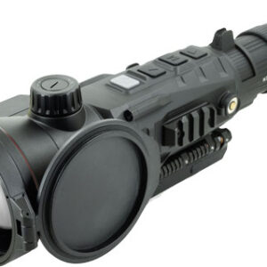 Black thermal imaging rifle scope device