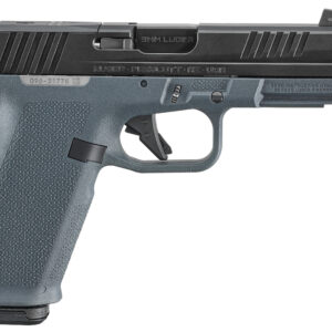 Ruger semi-automatic pistol with threaded barrel, side view