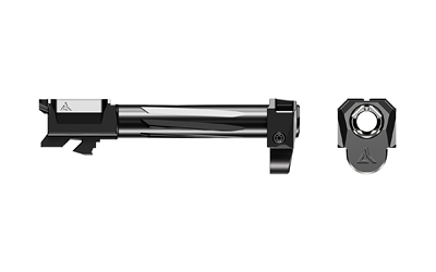 Black metal steering damper with mounting brackets