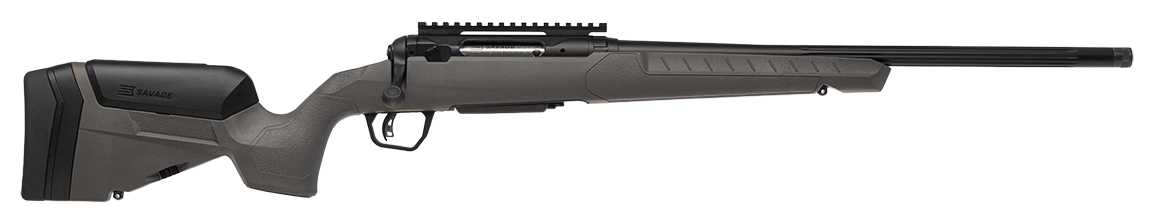 Savage bolt-action rifle with synthetic stock