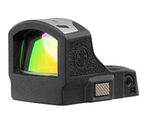 Compact red dot sight with green lens