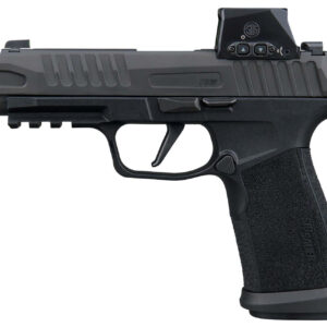 Black SIG Sauer P365 pistol with optic sight