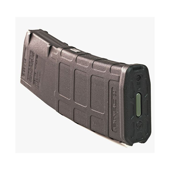 Polymer rifle magazine with viewing window