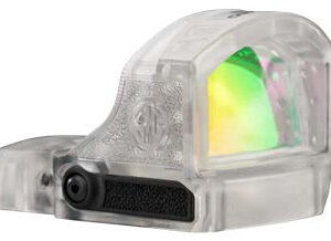 Transparent holographic reflex sight with green lens