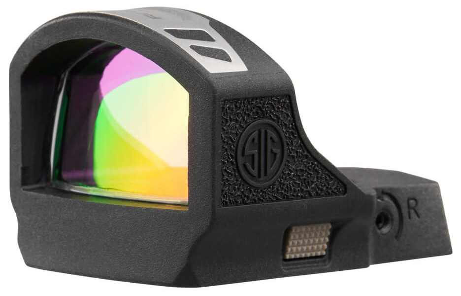 Compact reflex red dot sight with rainbow lens
