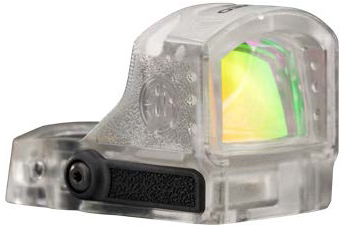 Compact transparent reflex sight for firearm