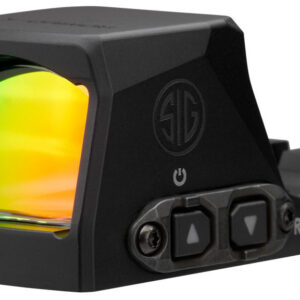 Compact reflex red dot sight with green lens