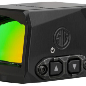 Compact reflex red dot sight with green lens