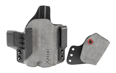 Gray Kydex concealed carry holster with belt clip